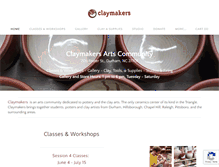 Tablet Screenshot of claymakers.org